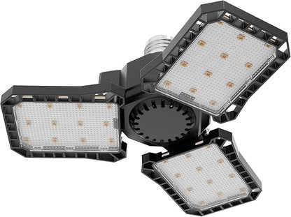 Feit Electric LED Garage Light, Multiple Adjustable Panels, E26 Base, Ideal for Garage, Workshop, Shed, 25,000-Hour Lifetime