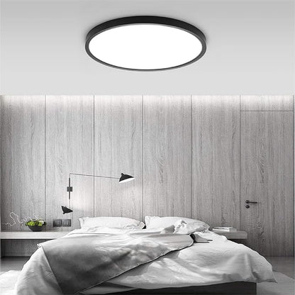TALOYA Surface Mount LED Ceiling Light 15.8 Inch-2 Pack Black Shell, Equivalent to Traditional 240W Bulb Light for Kitchen Bedroom Utility Closet Room,5 in 1(3000k/3500k/4000k/5000k/6500k)