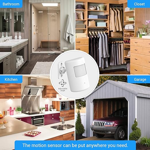 SEHOMY 3 Pack Motion Sensor Switch for Bathroom with Plug, PIR Infrared Indoor Motion Activated Detecor Switch Bedroom No Pair Required, Works with lamp exhaus, Motion Detection Sensor Switch lamp