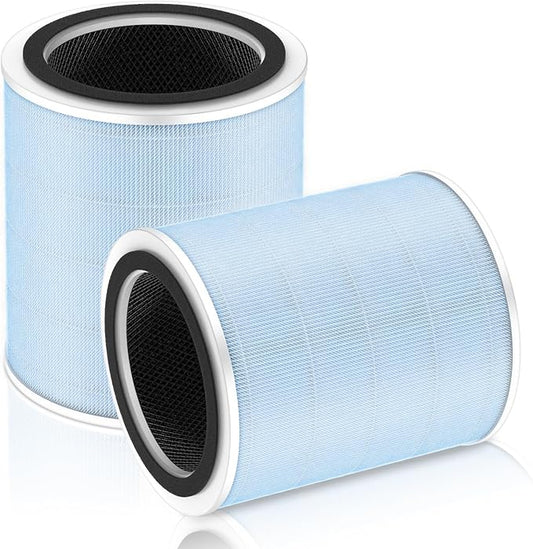 Core 400S Smoke Remover Replacement Filter for LEVOIT Core 400S Smart WiFi Air Purifier, 4-in-1 Activated Carbon Filter, Core 400S-RF-SR (LRF-C401-BUS), Blue, 2 Pack