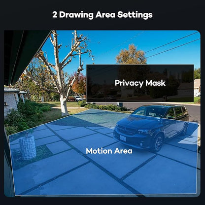 ONWOTE 8 Channel Security Camera System 6MP NVR, 4X 5MP 122° PoE IP Cameras