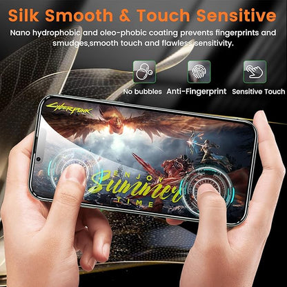 Lesakit 3+3 Pack Privacy Screen Protector for iPhone 13 Pro Max 6.7-Inch with 3 Pack Camera Lens Protector, Anti Spy Tempered Glass Film 9H Hardness Bubble Free Case Friendly