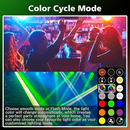 FTL E12 LED Color Changing Candelabra Light Bulb with Remote Control,5W 40W Equivalent,2700K-6000K Colored Light Bulbs, Dimmable 30 Colors B11 RGB Candle Light Bulbs for Chandelier Lighting, 6-Pack