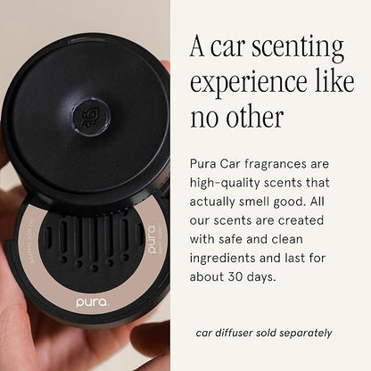 Pura Car Scent Refill - Fragrance for Pura Car Diffuser - Clean & Safe Luxury Diffuser Scent - Long-Lasting Fragrance for 30 Days of Aroma - Spring & Summer Household Essential - New Car