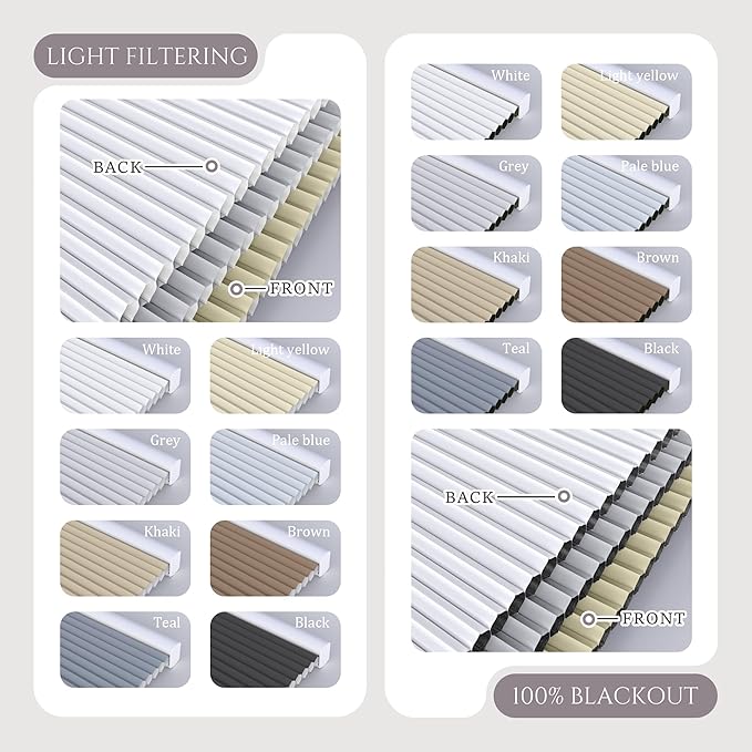 Motorized Top Down Bottom Up Cellular Shades, Smart Electric TDBU Honeycomb Blind with Remote, Blackout or Light Filtering Fabric, Automatic Cellular Shade for Home and Office Indoor Window