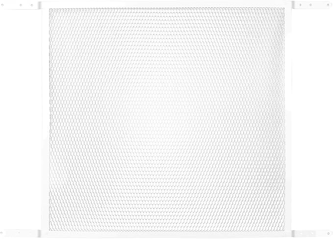 M-D Building Products 14182 Door Grille, Adjustable Fit for Doors 30" to 36" Wide, Easy-to-Install, Ideal for Residential and Commercial Use (White)