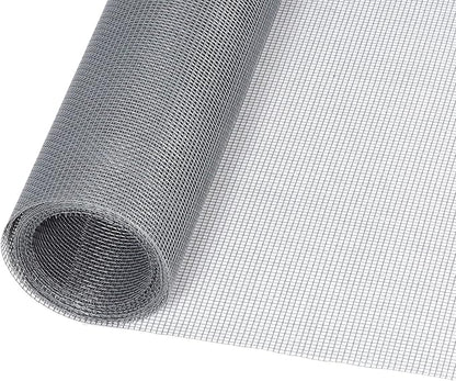 Windows Screen and Screen Door Replacement, 48"x118" Durable Fiberglass Screen Mesh- Window Screen & Sliding Screen Door Repair for Patio and Windows, Tooltriz