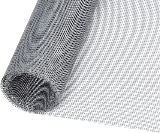 Windows Screen and Screen Door Replacement, 48"x118" Durable Fiberglass Screen Mesh- Window Screen & Sliding Screen Door Repair for Patio and Windows, Tooltriz