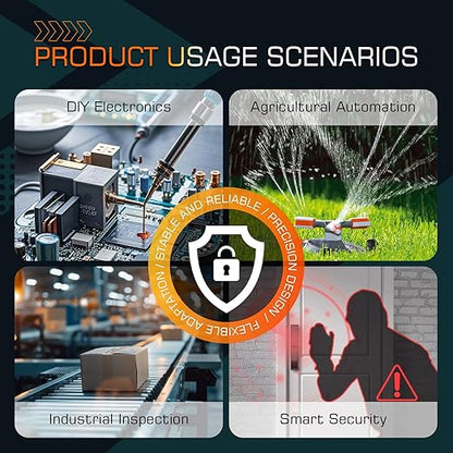 CQRobot 5.8GHz Doppler Effect Microwave Motion Sensor Compatible with Arduino and Raspberry Pi Motherboard. for Industry, Transportation, Agriculture, Smart Home, Security Monitoring, etc.