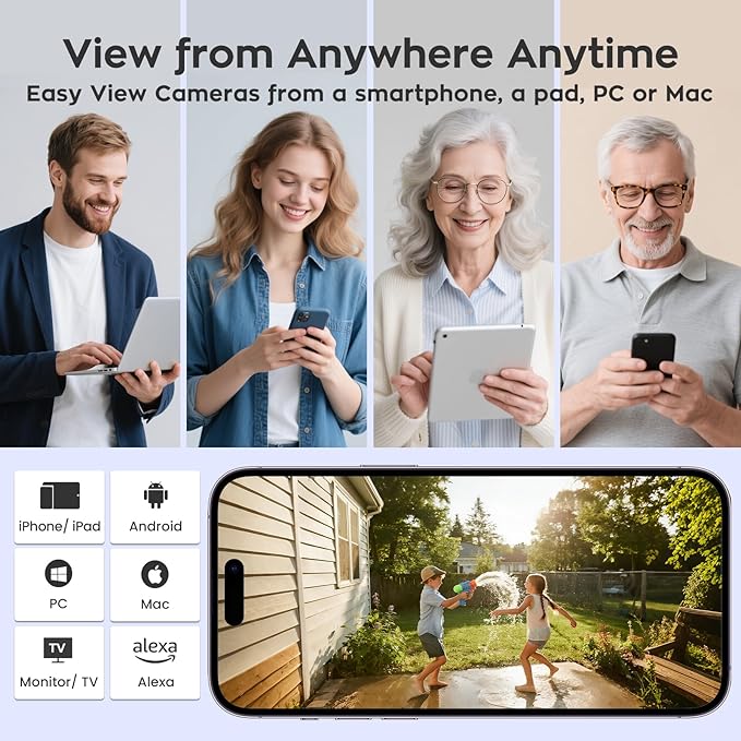 xmartO AI Tracking 2K HD Metal Dome PTZ Security Camera, WiFi 6 Dual Band Wireless, DPK3034 Ceiling Cam, 2-Way Audio, Night Vision, NVR Add-on/Standalone Use