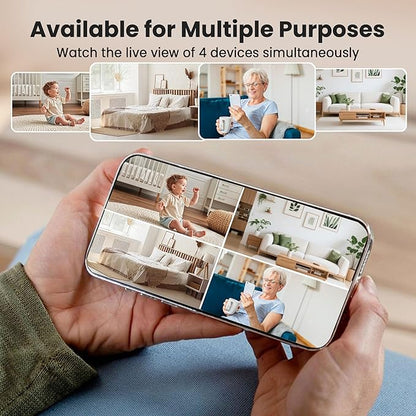 vebiliki 4K Spy Camera, Upgraded 5GHz WiFi, Mini Hidden Camera with Live View & Motion Alerts, Plug-in Nanny Cam with Night Vision, Cloud & Local Storage for Home, Baby, Pet Monitoring