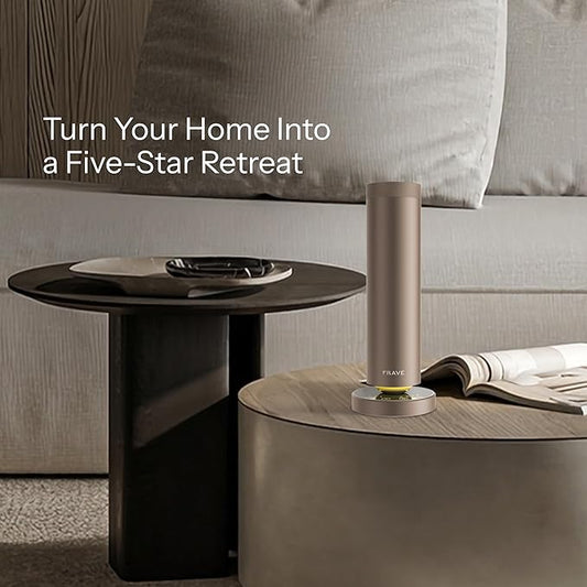 Tower Waterless Scent Diffuser, 2000 Sq Ft Coverage, Luxury Hotel Scent Oil Diffuser for Large Room, Home, Office, Hotel, Remote & App Control, Essential Oil Cold Air Machine, Almond Cream
