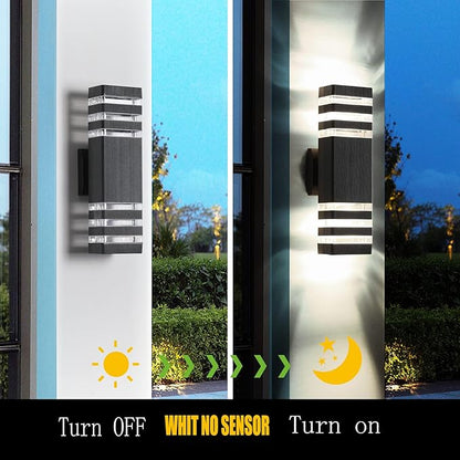 1PCS Outdoor Light Fixture, Outdoor Wall Lights, Outside Lights for House, Exterior Wall Lighting, Outside Garage Lights Wall Mount 3000K IP65 Waterproof Warm White