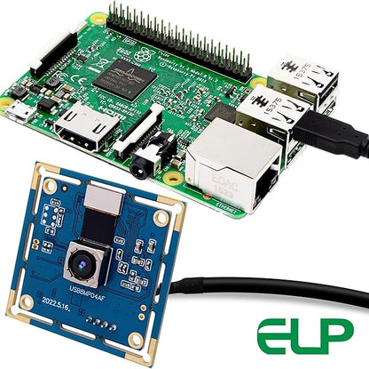 ELP 8MP USB Camera - Autofocus 4K PC & Raspberry Pi Mini UVC USB2.0 Webcam Board IMX179 Industrial Lightburn Camera for Laptop