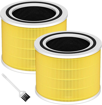 Funmit Core 200S Pet Care Replacement Filter for LEVOIT Core 200S Smart WiFi Air Purifier, 3-in-1 Filter Replacement and High-Efficiency Activated Carbon, Part # Core 200S-RF, 2 Pack
