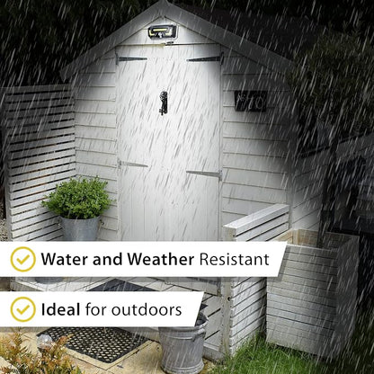 Bell Howell Solar Bionic Wall Light Solar Lights Outdoor with Motion Sensor (White Light 6500K)