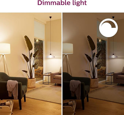 Philips Smart 65W BR30 LED Smart Light Bulb 4-Pack - Soft White - Connects to Your Wi-Fi - E26 Smart Bulb - Control with Voice or App- Powered by WiZ Connected