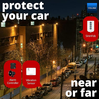 YoLink Outdoor Security Siren & Smart Alarm Controller Kit - Loud 110 dB, Wireless, Battery-Powered, 1/4 Mile Range, Android-iOS App, Alexa, Google, IFTTT, Home Assistant, Hub Required!