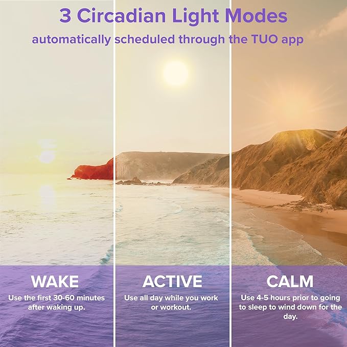 TUO Bundle - Shadeless Lamp and Circadian Sunrise Simulation Smart LED Light Bulb