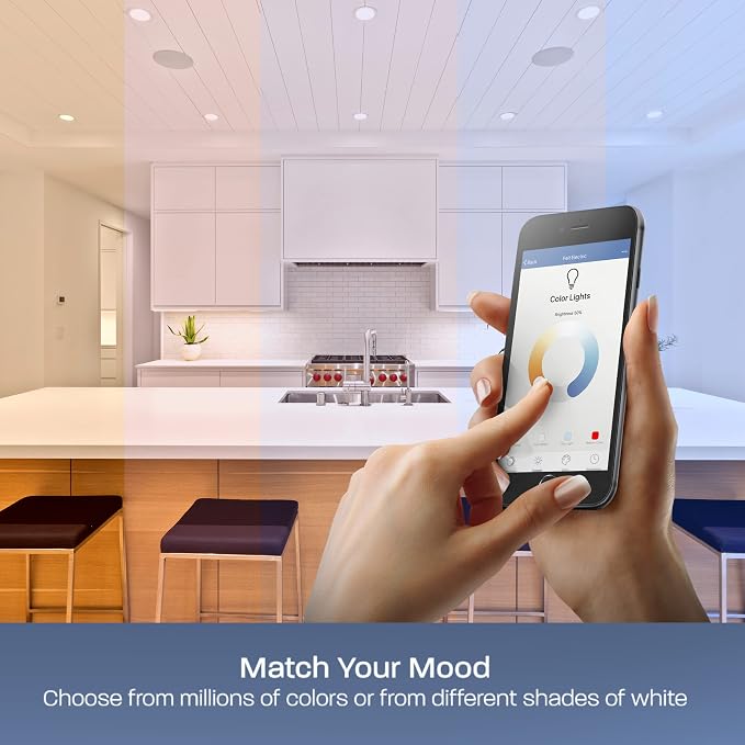 Feit Electric 5/6in Smart Recessed Downlights, 75W Eq, 1000 Lumens