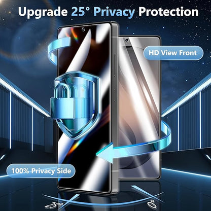 2 Pack for Samsung Galaxy S26 Ultra Privacy Screen Protector Tempered Glass, Fingerprint Unlocking, 25° Anti Spy S26 Ultra Screen Protector, Full Coverage, Case Friendly, Easy Installation