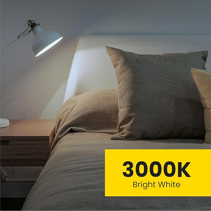 Feit Electric A19 LED Light Bulbs, 60W Equivalent, Non Dimmable, 800 Lumens, E26 Standard Base, 2700k Soft White, 80 CRI, 10 Year Lifetime, Energy Efficient, 10 Pack, A800830/10KLED/10/RP