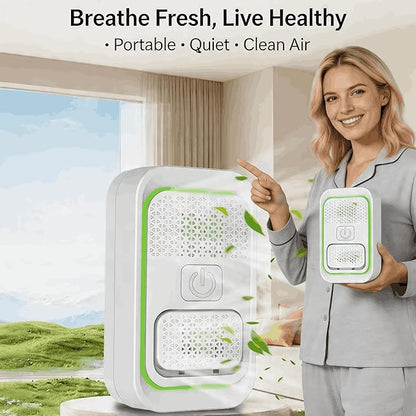 RongfuxangPlug-In Negative Ion Air Purifier, 3 Pack, Filterless Mini Air Ionizer for Home, Bedroom, Office, Quiet Air Freshener for Odor, Smoke, Pet Smell, White