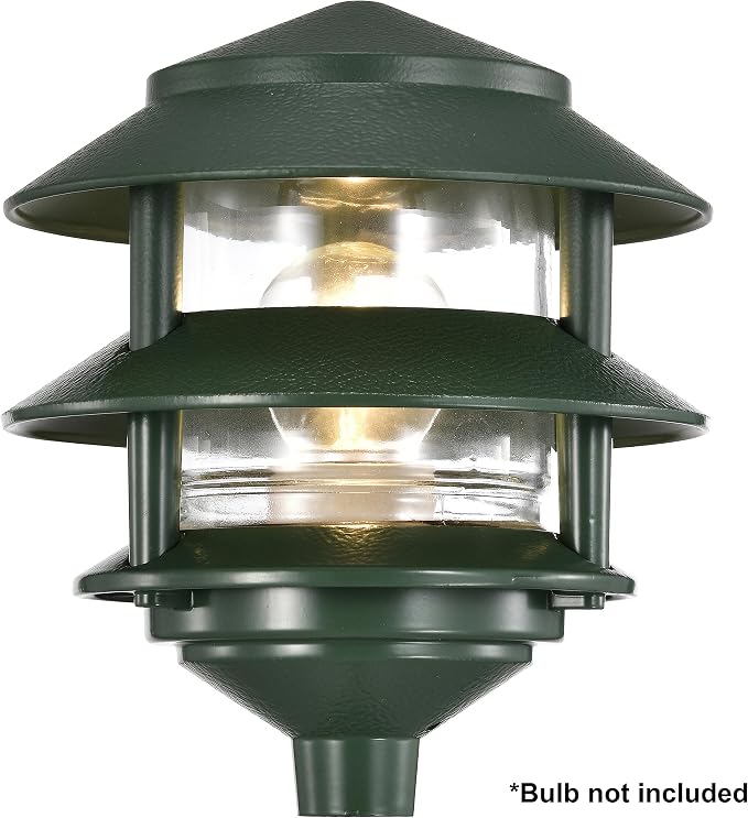 Nuvo SF77/323, Outdoor Pagoda Landscape Path Light, Landscape Light, Bronze