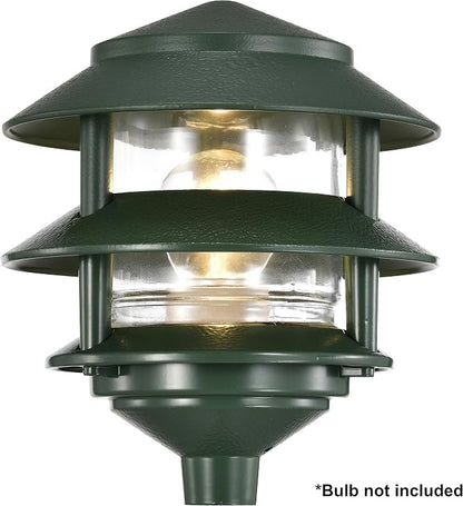 Nuvo SF77/323, Outdoor Pagoda Landscape Path Light, Landscape Light, Bronze