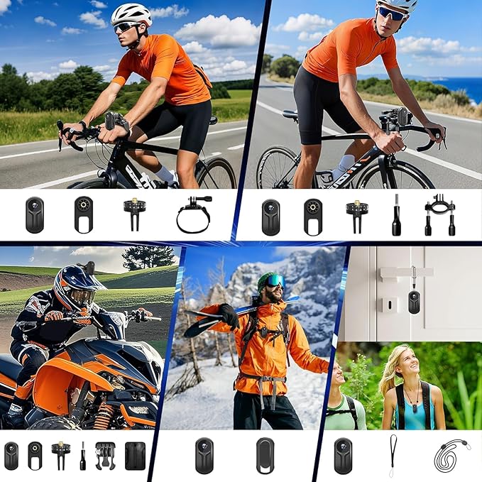 Mini Body Camera 1080P, Thumb Size Wearable Action Body Cam with Magnetic Clip - Portable POV Body Worn Camera for Outdoor Security, Travel, Sports