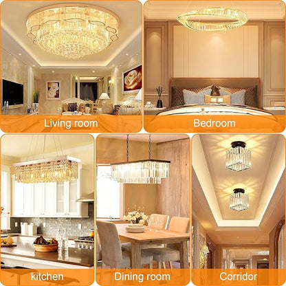 G9 LED Bulb Bi Pin Ceramic Base 2700K Soft White, 60W Halogen Equivalent T4 LED Light Bulbs, G9 Base Chandelier Light Bulb for Home Lighting, 600LM, Non-dimmable, 6 Pack