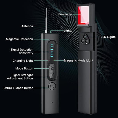 Hidden Camera Detectors – 2026 Portable Hidden Camera Detector & Bug Detector, Travel Gadgets for Privacy, Hotel Safety Devices, Tech Gadgets, Spy Camera, Home Office & Trips