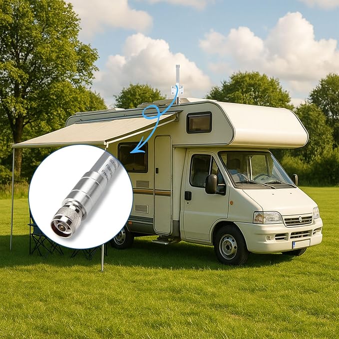 Boobrie Dual Band WiFi Antenna 2.4GHz/5.8GHz 3dBi N Male Fiberglass Outdoor WiFi Antenna Omni-Directional for Wireless Security IP Camera Hotspot WiFi Router WiFi Extender Video Surveillance Monitor