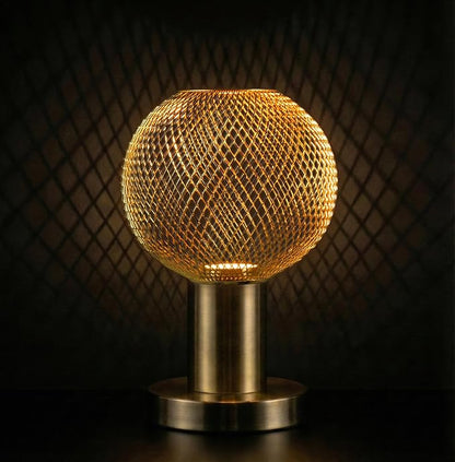 Unique Decorative LED Light Bulb, Fanvy Golden Metal Cage Edison Light, 40W Equivalent,125mm Bulb for Indoor Decor Floor lamp & Table lamp, 3.5W Cozy White 2200K Dimmable,MINI Bulb Series
