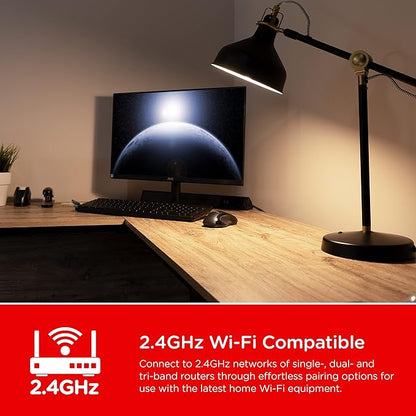 UltraPro Wi-Fi LED Smart Light Bulb, A19, 60W Equivalent, White Select Tunable 2700K - 6500K, Full-Range Dimmability, 2.4GHz Router Required, Circadian Rhythm, Easy-to-Use App, 51443