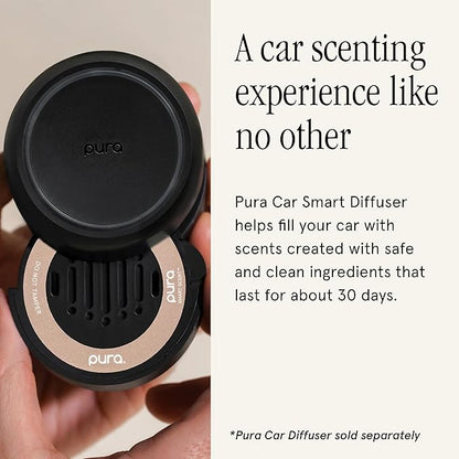 Pura Car Scent Refill - Fragrance for Pura Car Diffuser - Clean & Safe Luxury Diffuser Scent - Long-Lasting Fragrance for 30 Days of Aroma - Fall & Winter Household Essential - Cozy Cashmere
