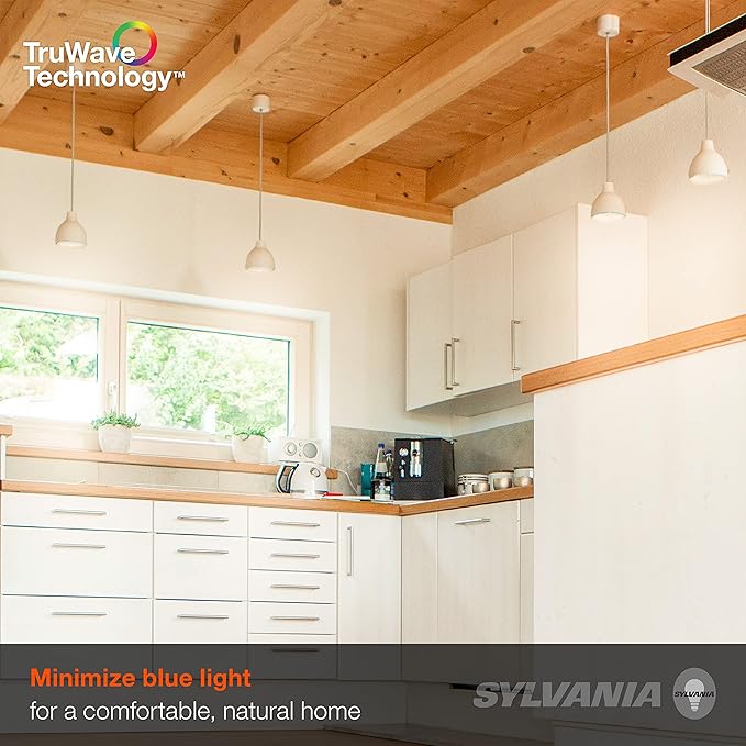 Sylvania LED TruWave A21 Light Bulb, 100W Equivalent, Efficient 15W, Medium Base, Dimmable, Frosted, 2700K, Soft White - 6 Pack (40810)