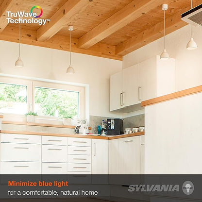 Sylvania LED TruWave A21 Light Bulb, 100W Equivalent, Efficient 15W, Medium Base, Dimmable, Frosted, 2700K, Soft White - 6 Pack (40810)