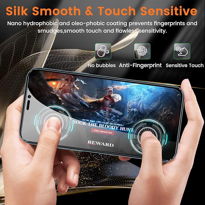 Lesakit 3+3 Pack Privacy Screen Protector for iPhone 12 Pro Max 6.7-Inch with 3 Pack Camera Lens Protector, Anti Spy Tempered Glass Film 9H Hardness Bubble Free Case Friendly