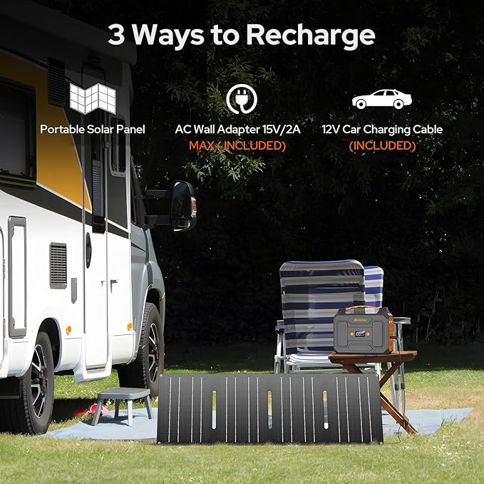 ZeroKor Portable Power Station 100W Outdoor Power Pack with 110V AC Outlet
