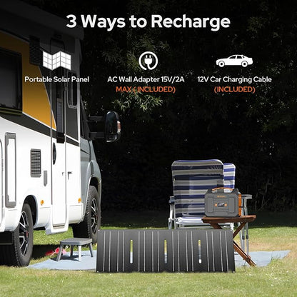 ZeroKor Portable Power Station 100W Outdoor Power Pack with 110V AC Outlet