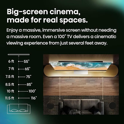 Hisense 85" U7 Mini-LED ULED 4K UHD Best Premium Gaming Smart Google TV (85U7SG, 2026 New) - Hi-QLED, Native 165Hz, VRR 330, HDR10+, Dolby Vision IQ·Atmos, IMAX Enhanced, Anti-Reflection, 2.1.2 Ch