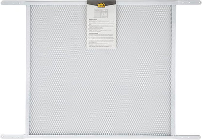 M-D Building Products 14182 Door Grille, Adjustable Fit for Doors 30" to 36" Wide, Easy-to-Install, Ideal for Residential and Commercial Use (White)