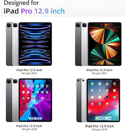 Peslv Privacy Screen Protector Compatible With iPad Pro 12.9 Inch 2018 2020 2021 2022, Anti Glare Blue Light Spy Filter Private Cover, High Sensitive Bubble-Free Easy Install Black Security Screen