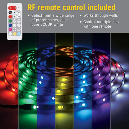 Armacost Lighting 624340 RibbonFlex Outdoor 24 ft. RGB+W Indoor/Outdoor LED Tape Light Kit