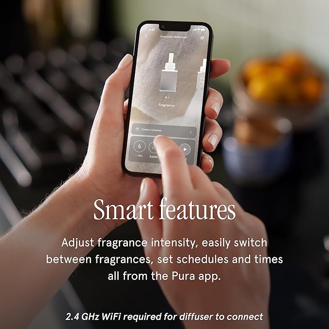 Pura & The Met Home Scent Refill - Smart Home Air Diffuser Fragrance - Provides Hours of Luxury Fragrance - Household Essential - Clean & Safe Diffuser - Single Refill, Swiss Pine & Eucalyptus