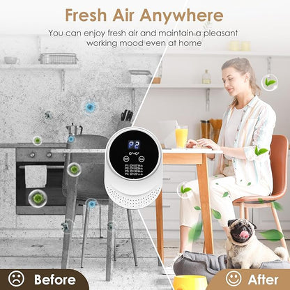 Cat Litter Box Deodorizer Plug In Air Purifier for Whole House Pet Odor Portable Air Cleaner for Bathroom Toilet Living Room Kitchen Pets House(1)