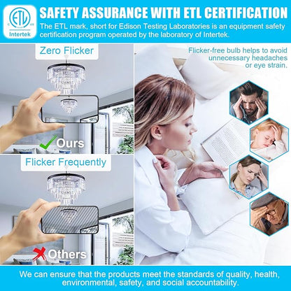 G9 Led Light Bulb,6W Chandelier Light Bulbs (60W Halogen Equivalent),88PCS LED,6000K Daylight White,Non-dimmable,G9 Bi Pin Base,360 Degrees Beam Angle,600LM,Pack of 6