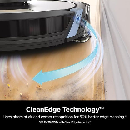 Shark AI Ultra 2-in-1 Robot Vacuum & Mop with Sonic Mopping, Matrix Clean, Home Mapping, HEPA Bagless Self Empty Base and 2 Microfiber Mopping Pads (Renewed), Black/Gold