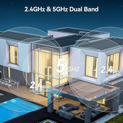WESECUU 2K Window Camera,5G& 2.4Ghz WiFi No Drill Window Cameras for Home Security for Indoor & Outdoor Monitoring, Color Night Vision, Human Detection, Easy & Quick Install (2-Pack)